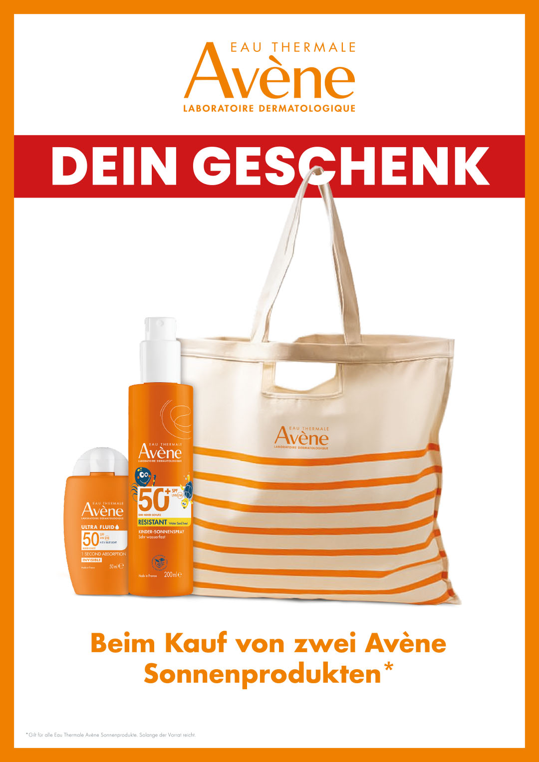 Avène Sonnenprodukte Rabattaktion